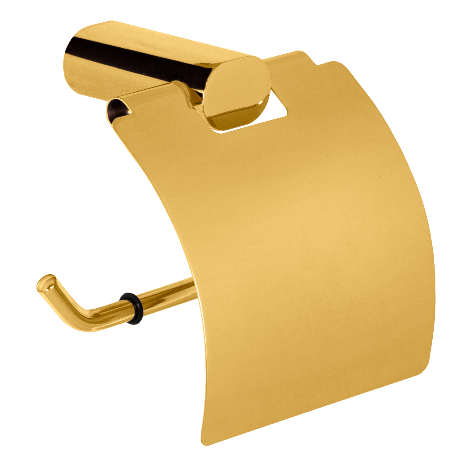 Remer Lounge Держатель туалетной бумаги с крышкой, подвесной, цвет: oro lucido LN60DO
