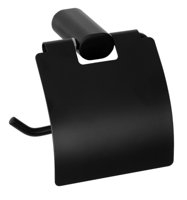 Remer Lounge Держатель туалетной бумаги с крышкой, подвесной, цвет: nero opaco LN60NO