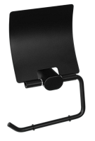 Remer Lounge Держатель туалетной бумаги с крышкой, подвесной, цвет: nero opaco LN60NO