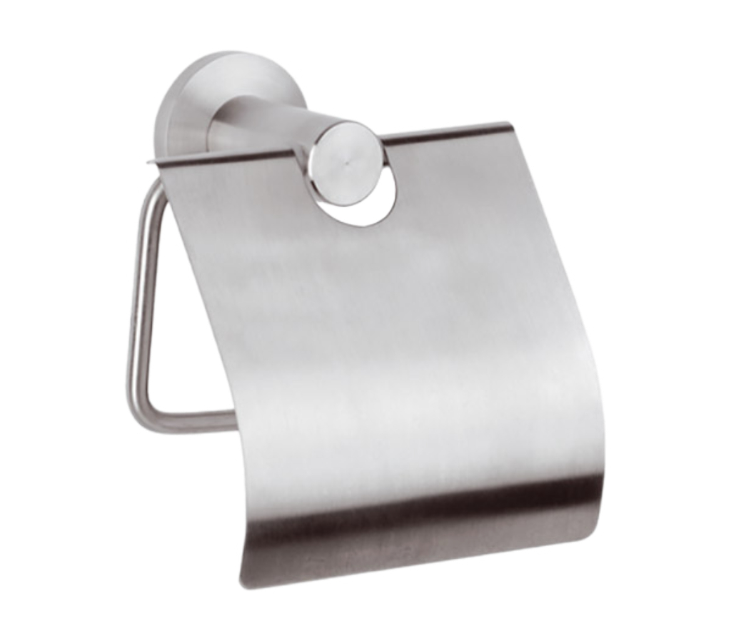 Remer Minimal Inox Держатель туалетной бумаги с крышкой, подвесной, цвет: inox/cromo Mi60INOXCR