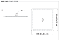 Remer Верхний душ 30x30 см, 1 режим, без кронштейна, цвет: cromo 357UFD30X