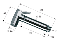 Remer Лейка гигиенического душа, цвет: cromo 332OLAX