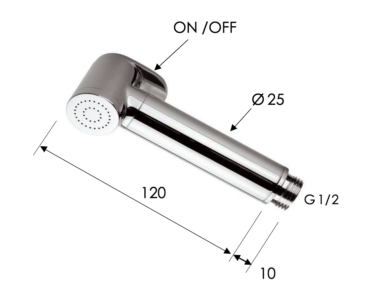 Remer Лейка гигиенического душа, цвет: oro spazzolato 332OWBGX
