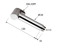 Remer Лейка гигиенического душа, цвет: oro spazzolato 332OWBGX