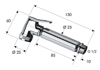 Remer Лейка гигиенического душа, цвет: vecchio ottone 332OZVO