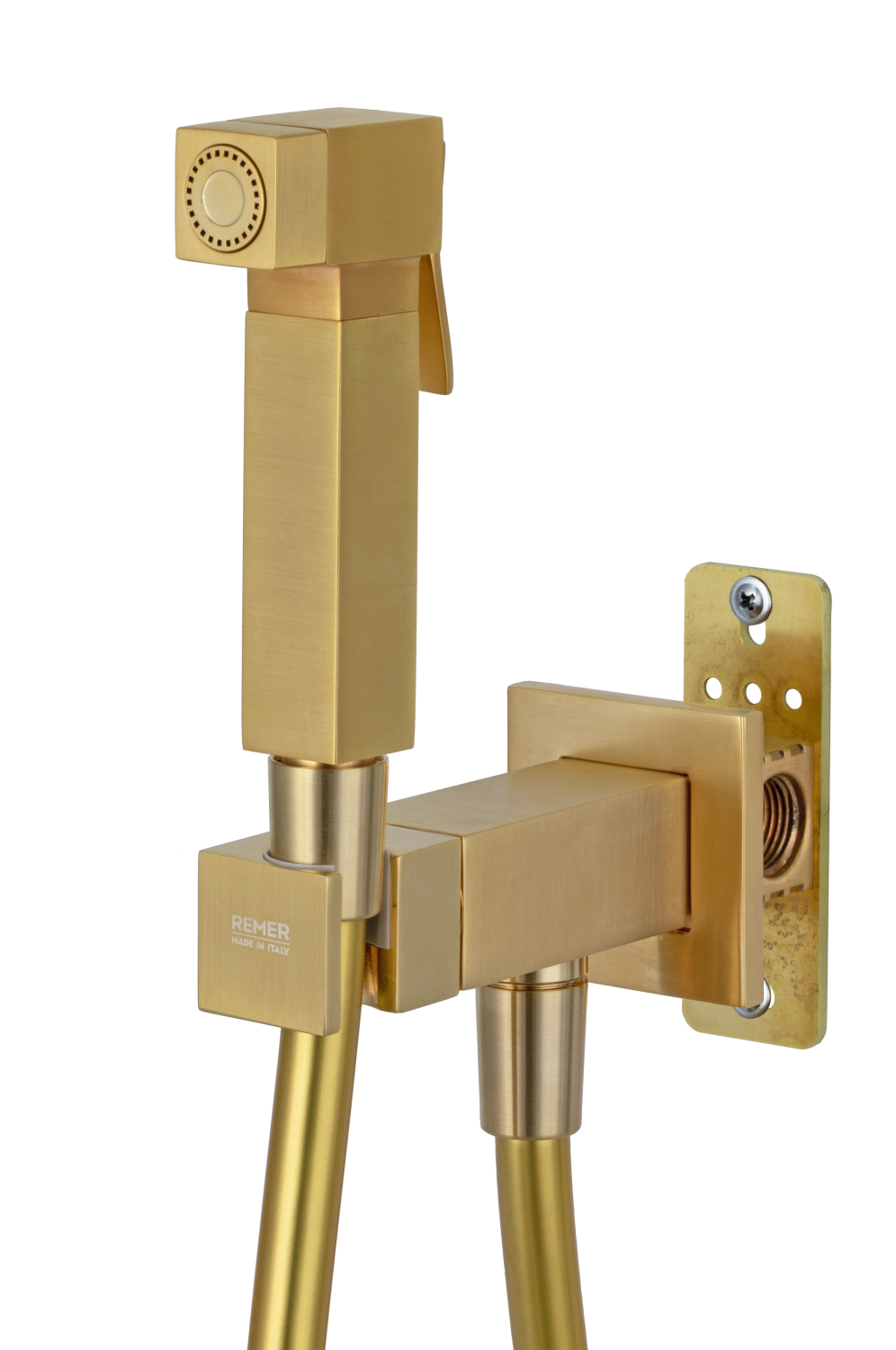 Remer Absolute Гигиенический душ, прогрессивный смеситель, встраиваемая часть, цвет: oro spazzolato Q64BG