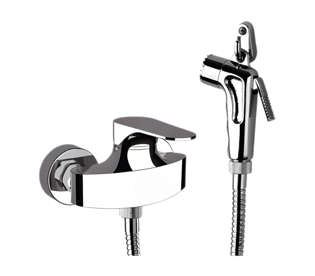 Remer Class Line Гигиенический душ со смесителем, крючок для душа, шланг 120 см, цвет: cromo LC31DP