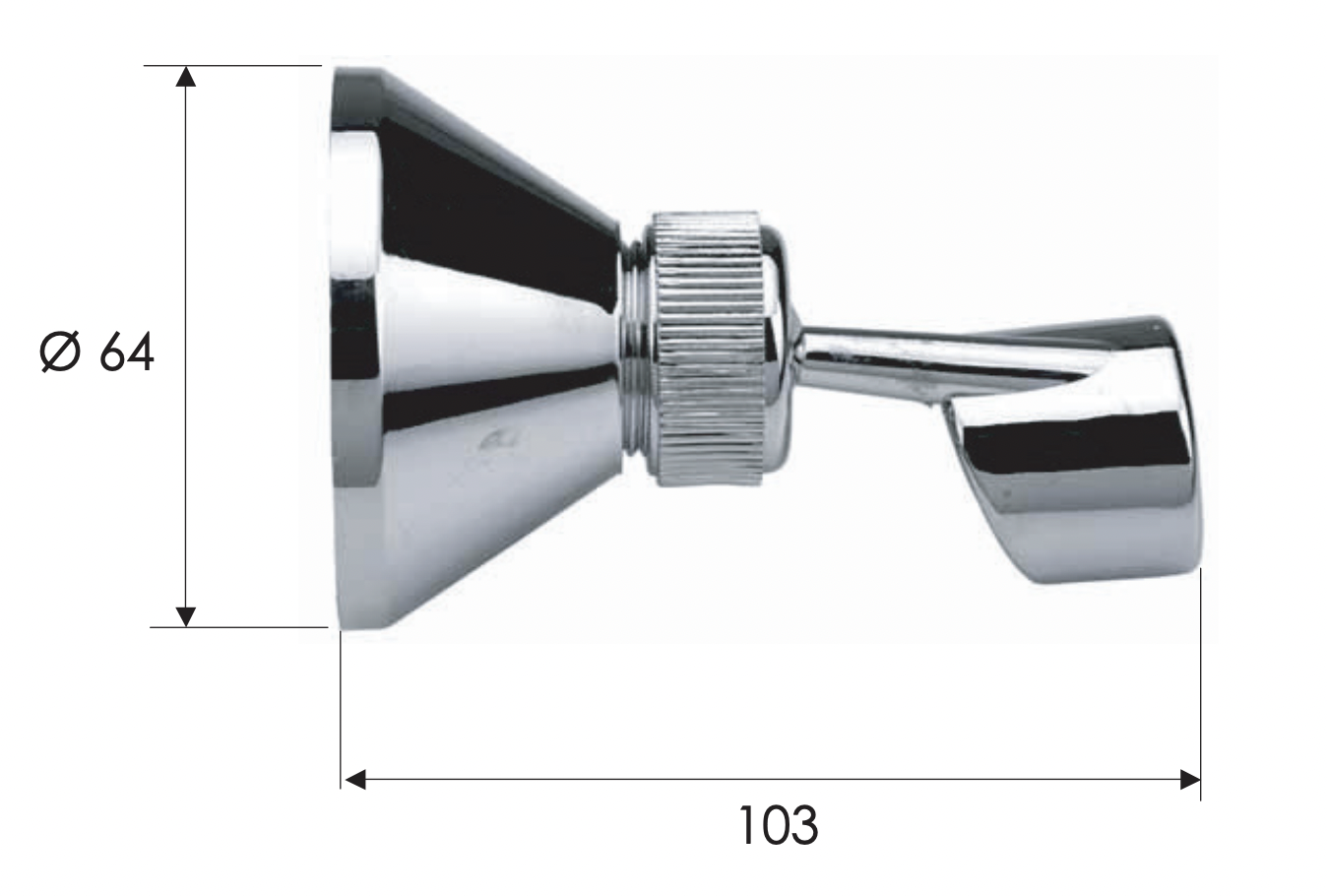 Remer Держатель ручного душа, цвет: cromo 335P