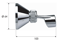 Remer Держатель ручного душа, цвет: cromo 335P