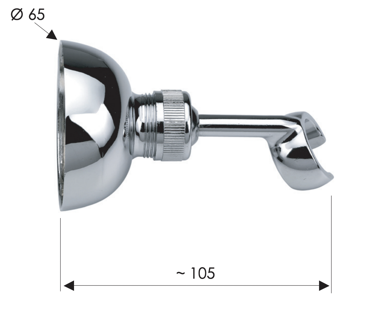 Remer Держатель ручного душа, цвет: cromo 338