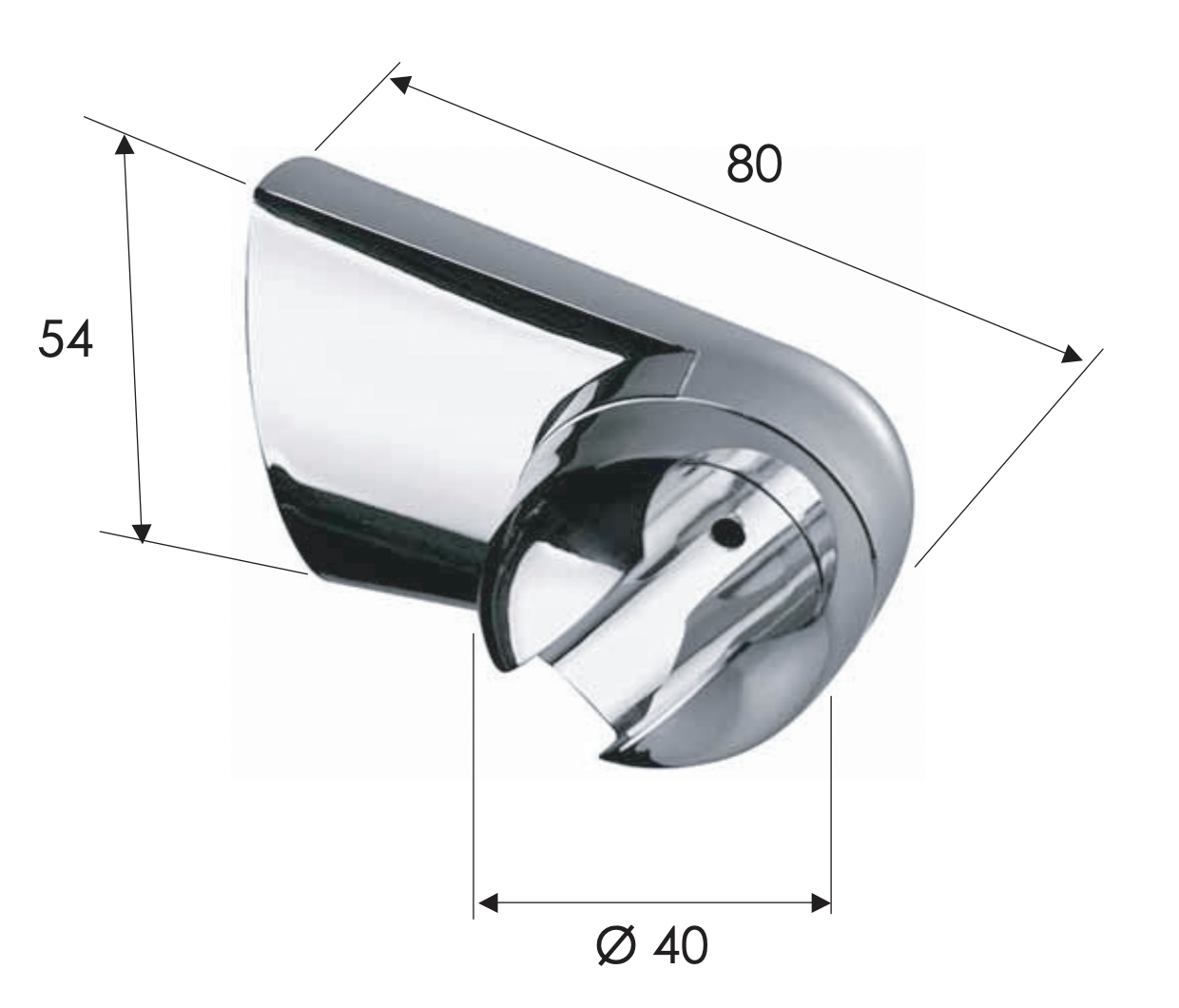 Remer Держатель ручного душа регулируемый, цвет: cromo 339L