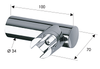 Remer Держатель ручного душа регулируемый, цвет: cromo 339N