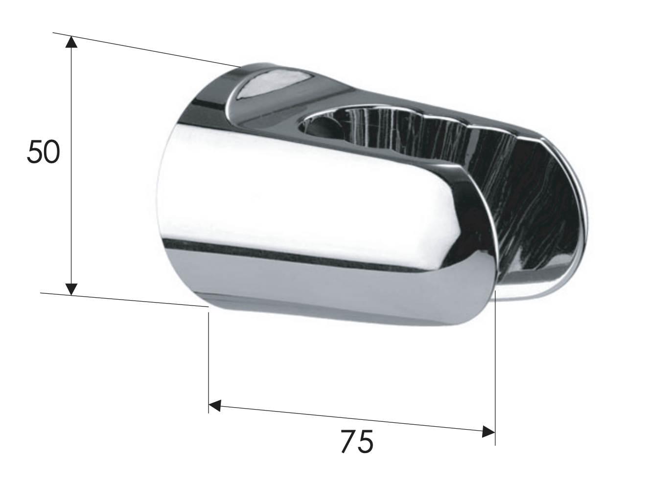 Remer Держатель ручного душа в 3 положениях, цвет: cromo 339R3