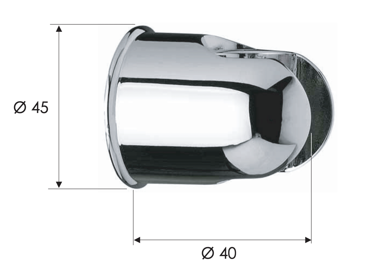 Remer Держатель ручного душа, цвет: bianco opaco 339SOBO