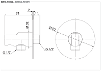Remer Шланговое подключение с держателем душа, цвет: cromo 337X