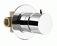 Remer X Style Переключатель потоков на 2 выхода, с внутренней частью, цвет: cromo X92DEV