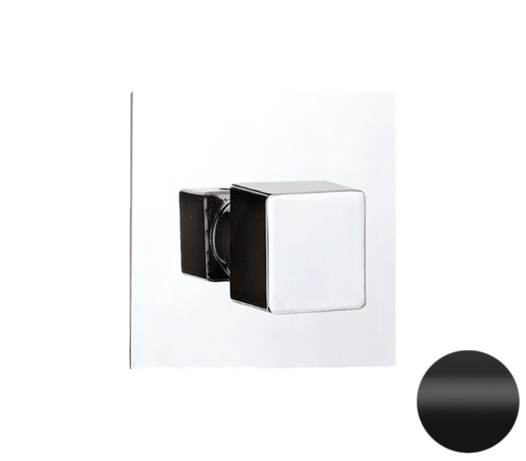 Remer Qubika Переключатель потоков на 3 выхода, с внутренней частью, цвет: nero opaco Q93DEV3NO