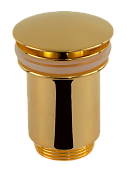 Remer Донный клапан click-clack без перелива, цвет: oro lucido 904CC114DO
