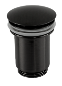 Remer Донный клапан click-clack без перелива, цвет: cromo nero spazzolato 904CC114CFP