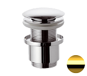 Remer Донный клапан click-clack без перелива, цвет: oro lucido 904CC2114DO