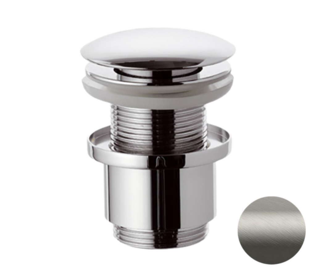 Remer Донный клапан click-clack без перелива, цвет: nichel spazzolato opaco 904CC2114NPO