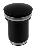 Remer Донный клапан click-clack с переливом, цвет: nero opaco 905CC114NO