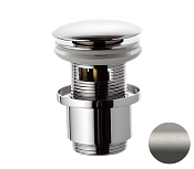 Remer Донный клапан click-clack с переливом, цвет: nichel spazzolato opaco 905CC2114NPO