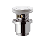 Remer Донный клапан click-clack с переливом, цвет: cromo 906CC2114