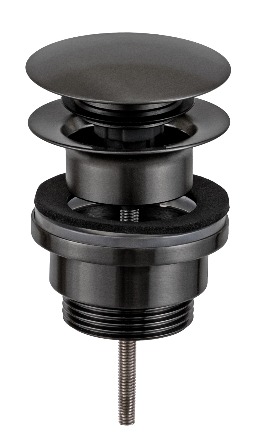 Remer Донный клапан click-clack универсальный, цвет: cromo nero spazzolato 905CCR114CFP