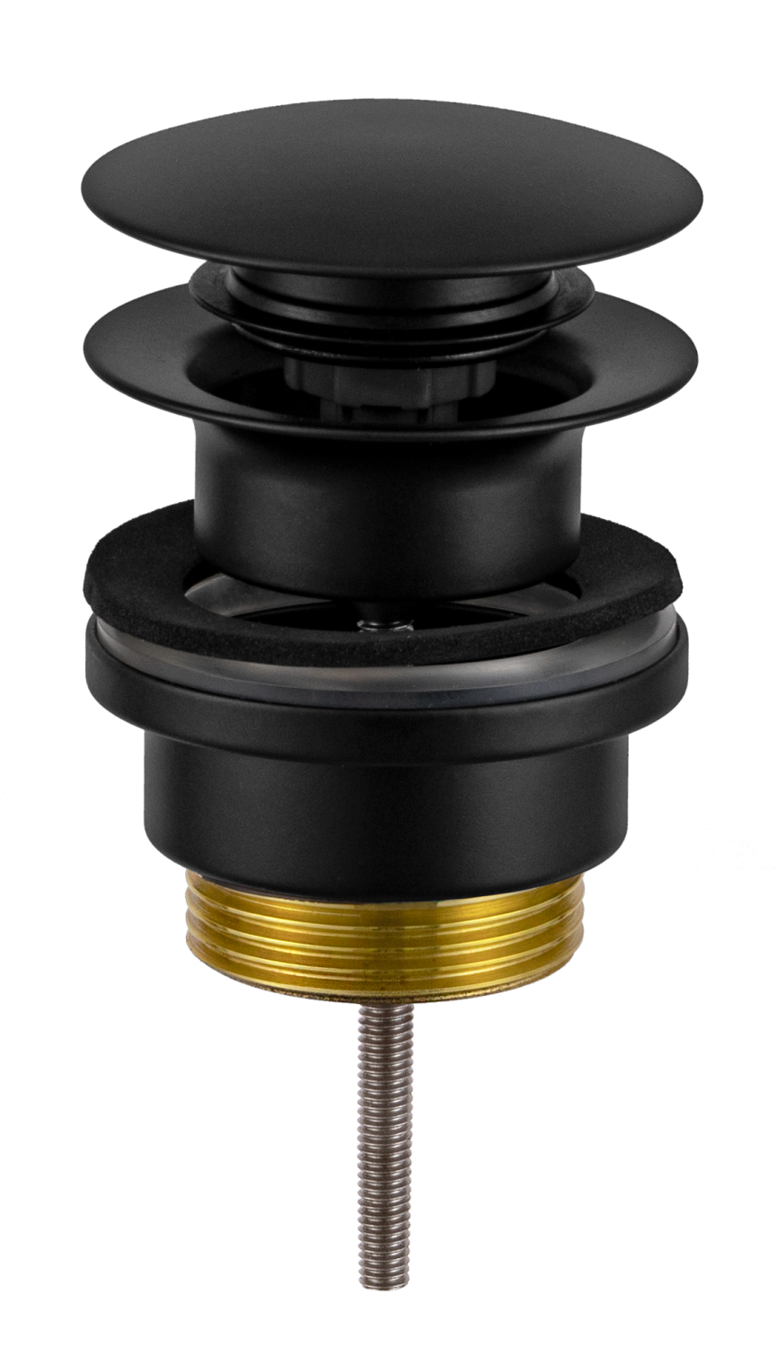 Remer Донный клапан click-clack универсальный, цвет: nero opaco 905CCR114NO