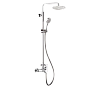 Remer Winner Душевая стойка: смеситель, верхний душ 20 см, лейка 3 режима, шланг 150 см, цвет: cromo W37A8MPEC20M