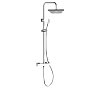 Remer Absolute Душевая стойка: термостат, верхний душ 20 см, лейка, штанга 100 см, цвет: cromo ST32X8CPSD25