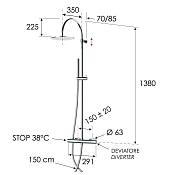 Remer Elegance Душевая система термостатическая, цвет: хром EQ37330L