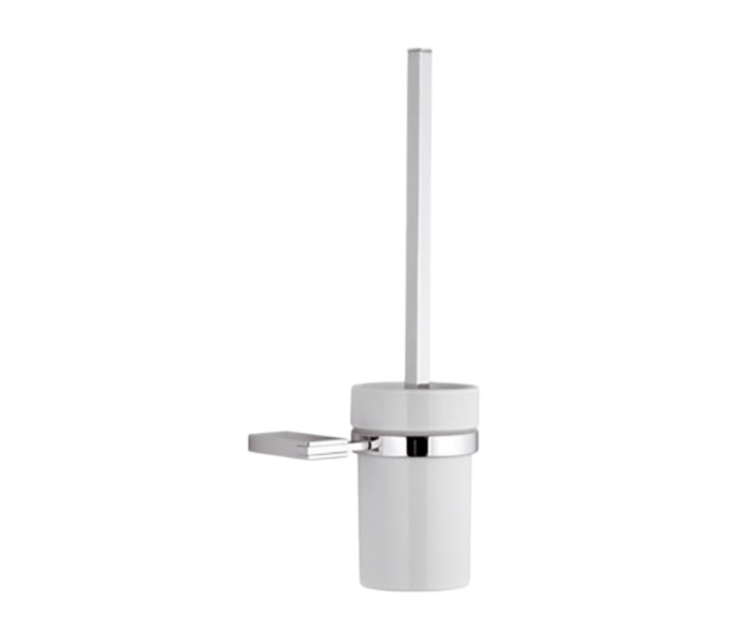 Remer Flat Ершик для унитаза подвесной, с керамической колбой, цвет: cromo FT66CR