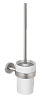 Remer Guest Ершик для унитаза подвесной, с керамической колбой, цвет: nichel spazzolato opaco GS66NPO