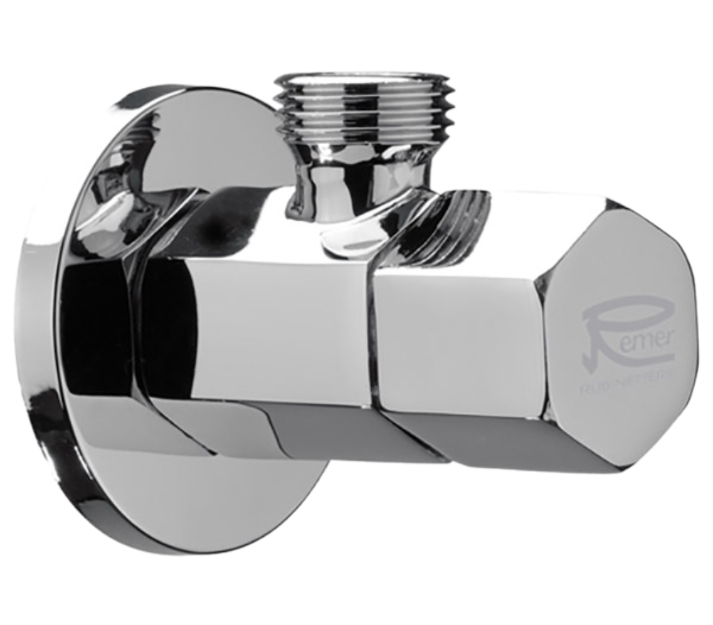 Remer Запорный вентиль 1/2*3/8, цвет: cromo 128E1238