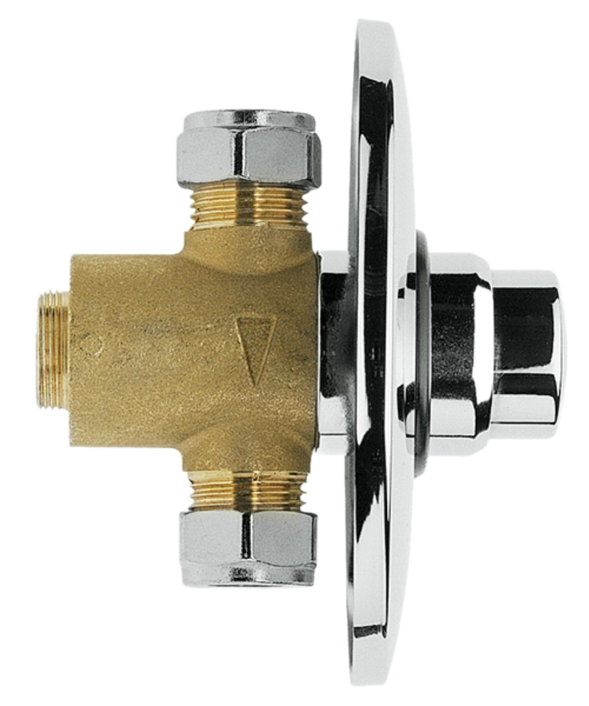 Remer Tempor Кран порционный для душа встраиваемый, с встраиваемой частью, цвет: cromo TE30