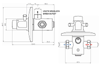 Remer Tempor Кран порционный для душа встраиваемый, с встраиваемой частью, цвет: cromo TE30M