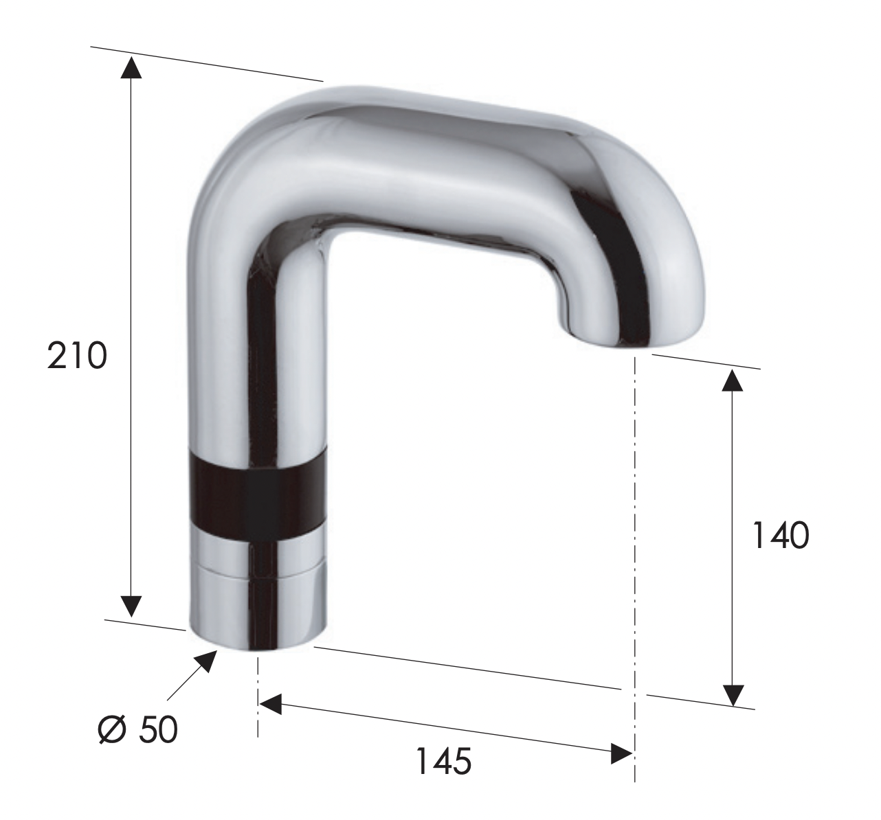 Remer Sensor Кран сенсорный для раковины, высота излива 14 см, цвет: cromo SE15