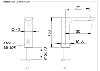 Remer Sensor Кран сенсорный для раковины, высота излива 12,7 см, цвет: cromo SE17I