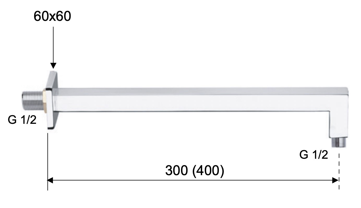 Remer Кронштейн настенный 30 см, цвет: oro spazzolato 348S30BG