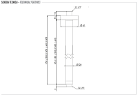 Remer Кронштейн потолочный 30,5 см, цвет: cromo nero spazzolato 347N30CFP