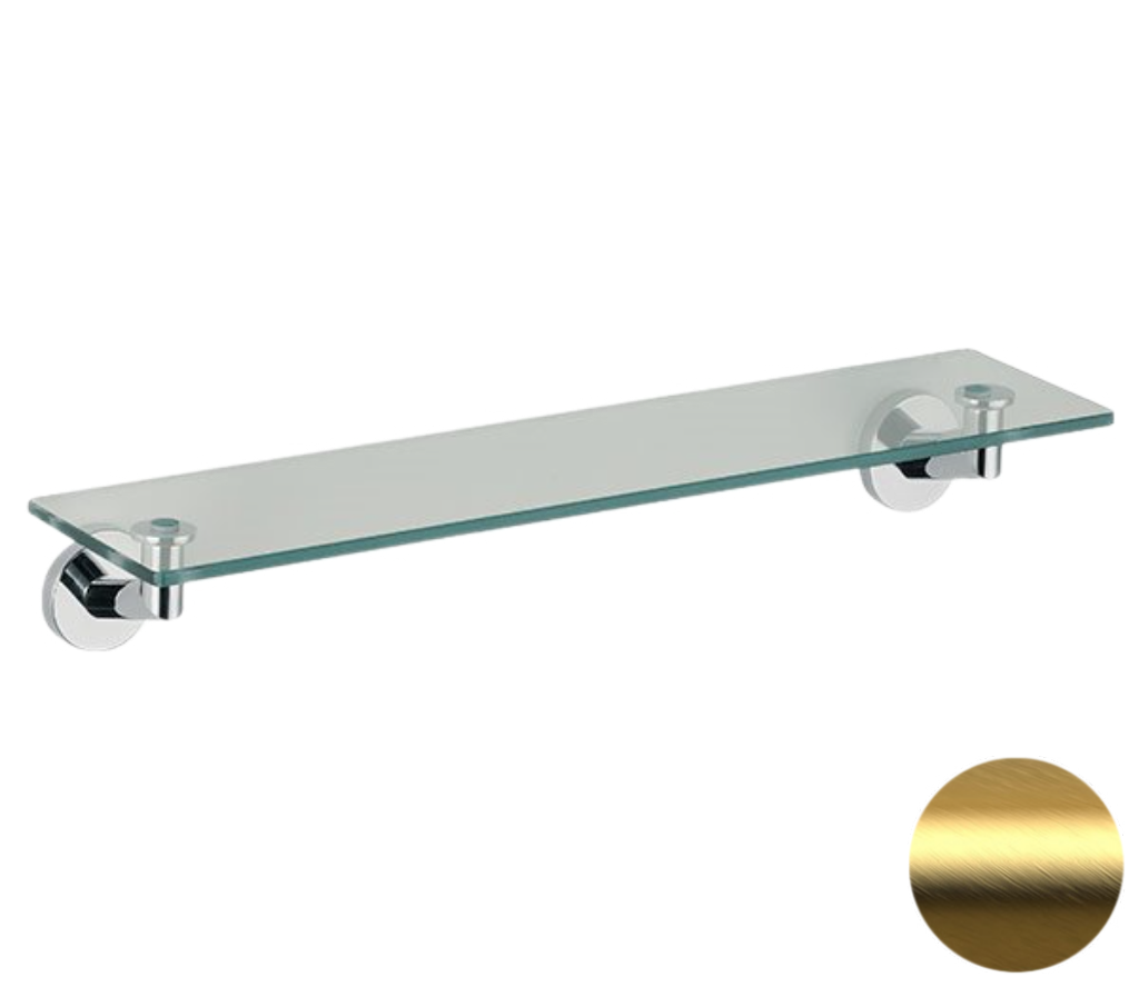 Remer Guest Полка стеклянная 53 см, цвет: oro spazzolato GS20BG