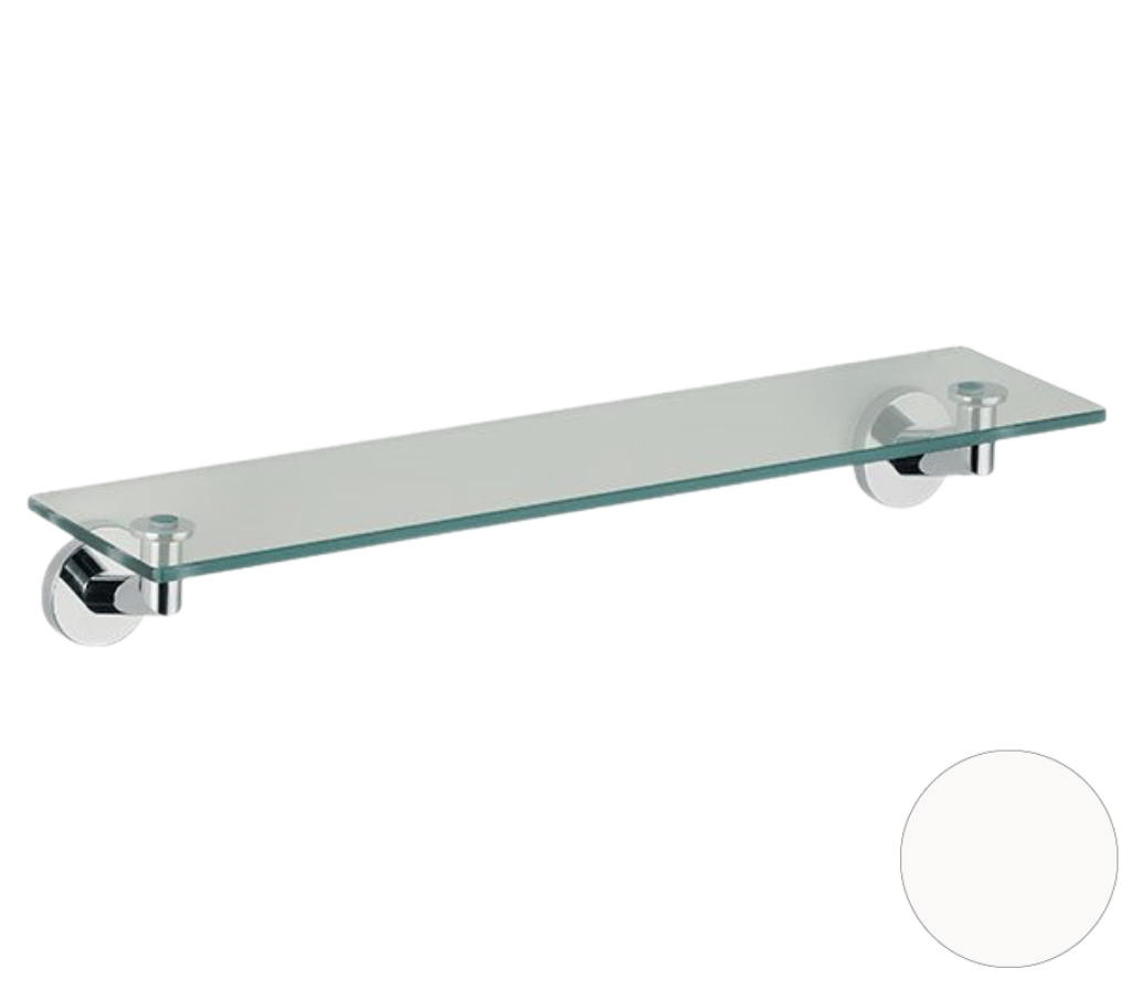 Remer Guest Полка стеклянная 53 см, цвет: bianco opaco GS20BO