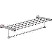 Remer Minimal Inox Полка с держателем для полотенец 56 см, цвет: inox/cromo Mi70INOXCR