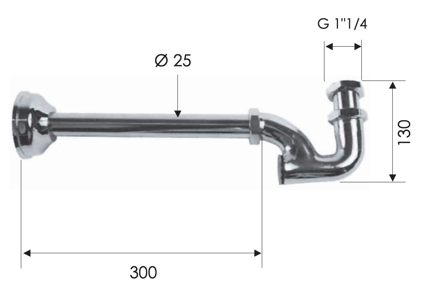 Remer Сифон для раковины, цвет: cromo 972114