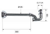 Remer Сифон для раковины, цвет: cromo 972114