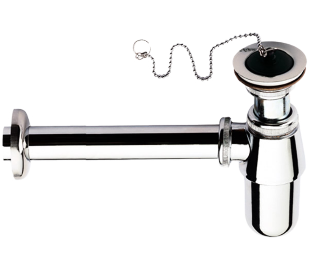 Remer Сифон для раковины с выпуском, цвет: cromo 973Z114