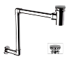 Remer Сифон для раковины с донным клапаном, цвет: cromo 984S