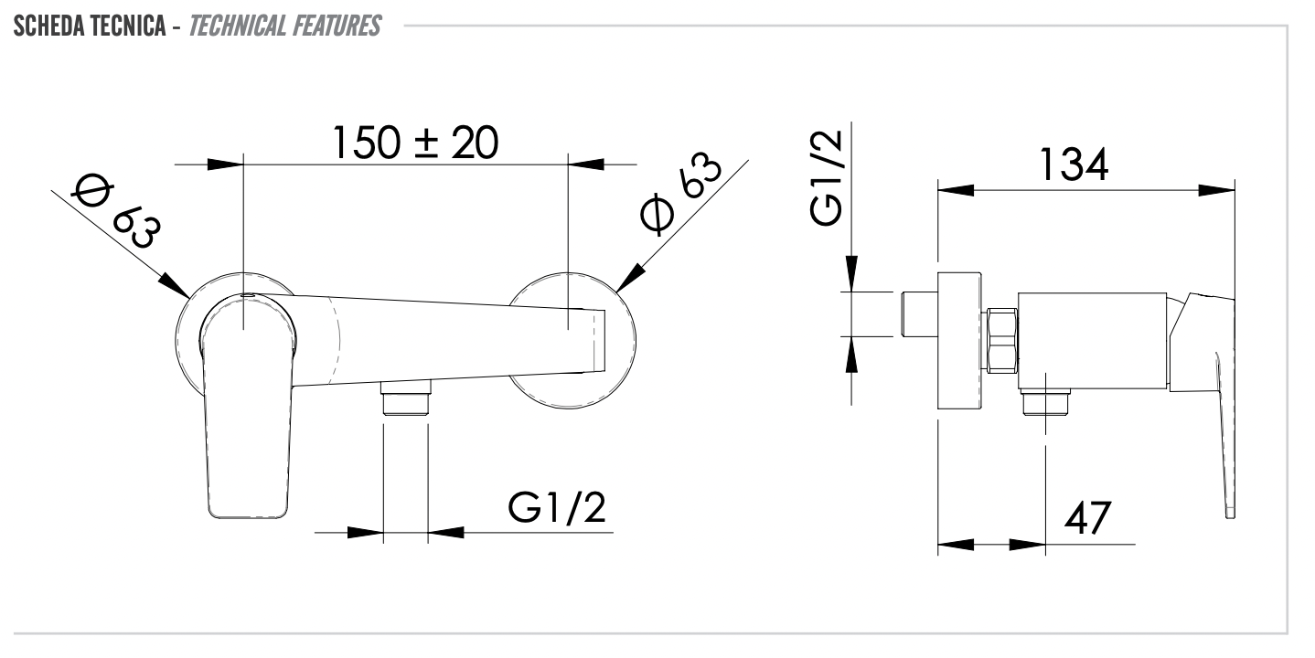 Remer Dream Смеситель для душа, цвет: cromo D33